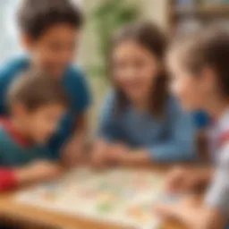 Children engaging in a syllable game