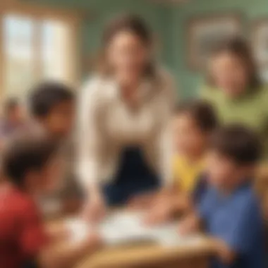 Facilitating Language Development Educators guiding children in learning