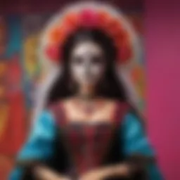 Symbolic Dia de la Muerta Barbie Doll
