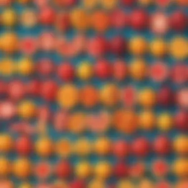 Vibrant Blending Techniques Illustration showing colorful blending techniques