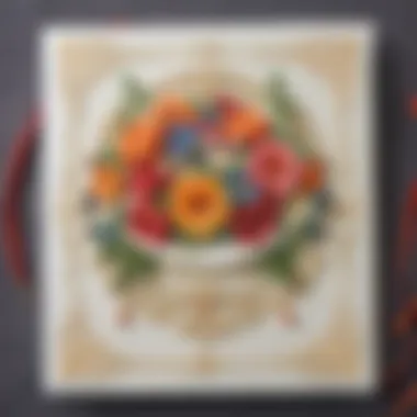 Beautifully designed birthday card with unique embellishments
