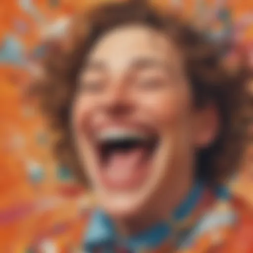 Abstract representation of laughter