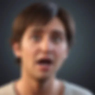 Understanding the Hiccup Phenomenon Close-up view of a person experiencing a hiccup