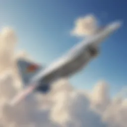 A beautifully crafted paper airplane soaring through the sky