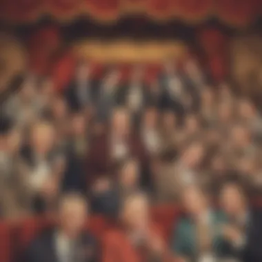 The Stage of Classic Comedy A vintage comedy club scene