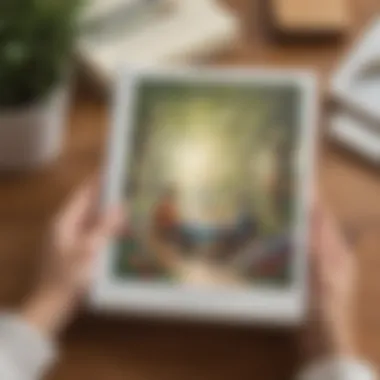 A serene setting with a personalized gift showcasing care and thoughtfulness