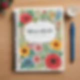 A personalized notebook with a heartfelt message for a teacher.