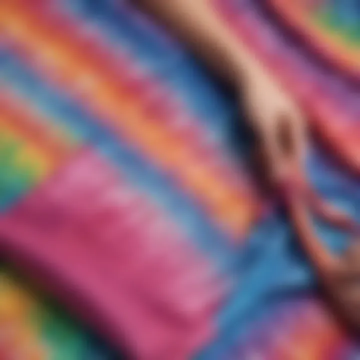 Technique demonstration for fabric folding