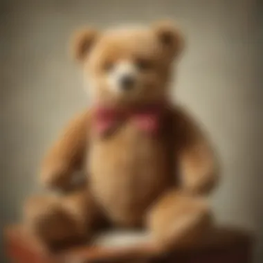 Vintage Teddy Bear Exuding Timeless Elegance Vintage Teddy Bear with Timeless Elegance
