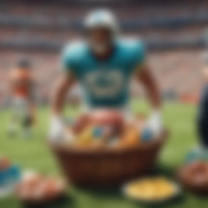 Touchdown-themed NFL Easter Basket Surprise