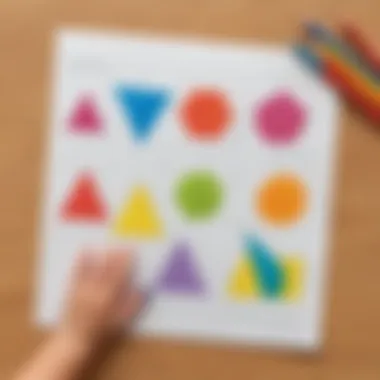 Engaging preschool tracing lines worksheet with various shapes