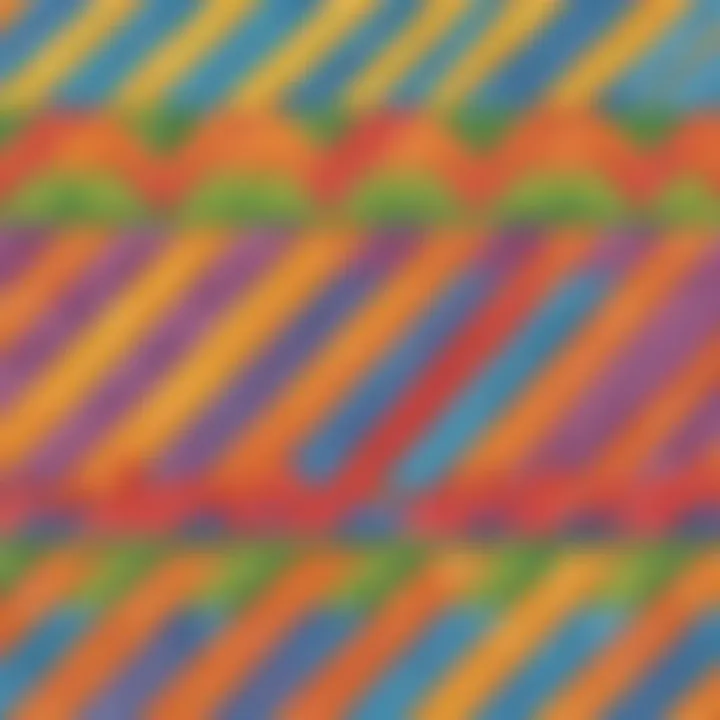 Colorful zigzag tracing lines activity for young learners