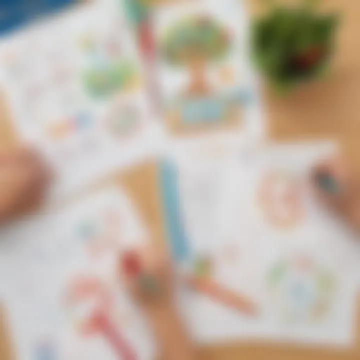 Creative number tracing activities for early learners