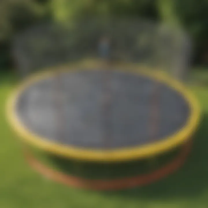 Trampoline safety features