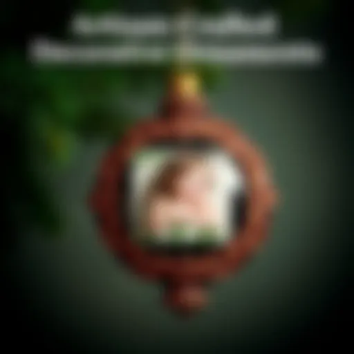 Artisan-crafted decorative ornament featuring a photograph