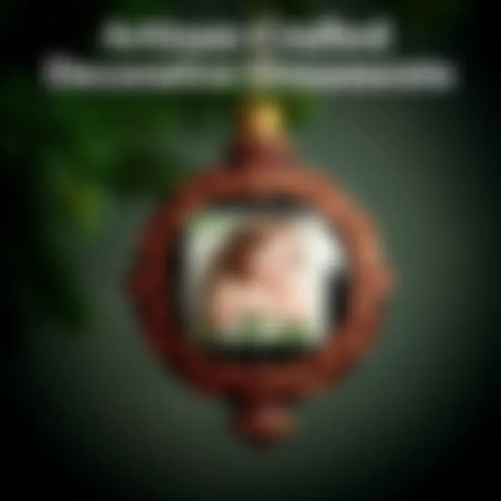 Artisan-crafted decorative ornament featuring a photograph