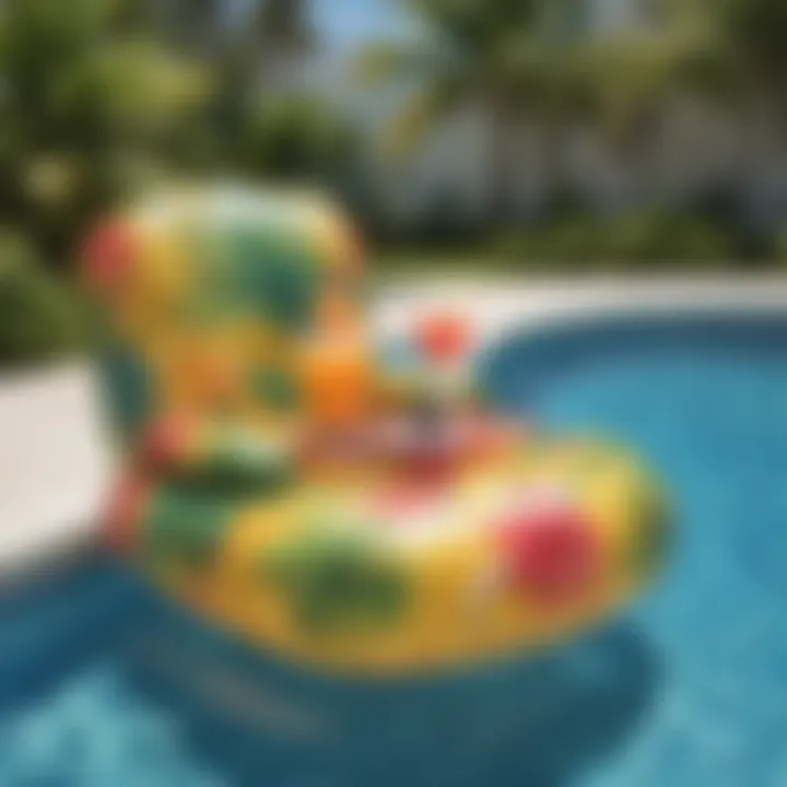 Tropical Paradise Inflatable Drink Holder