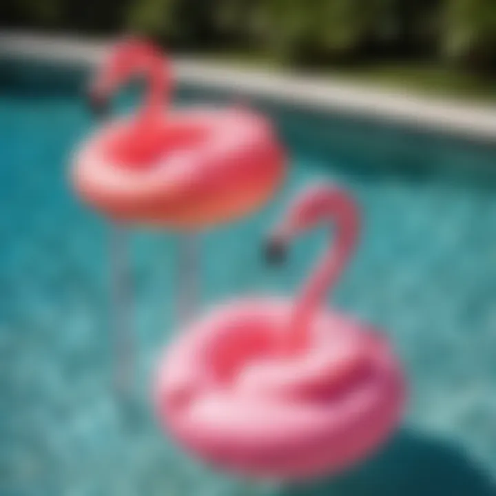 Twin Flamingo Pool Floats for Kids