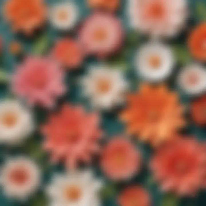 Creative paper flower assembly process