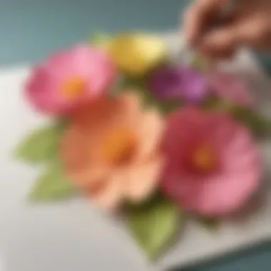 Precision Cutting Technique for Paper Flowers Detailed paper flower cutting technique