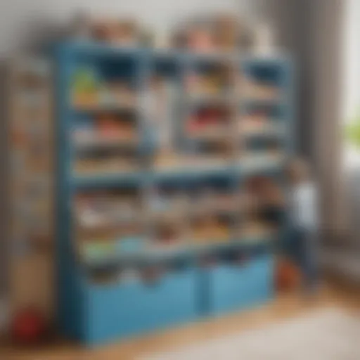 Innovative toy storage solution for small spaces
