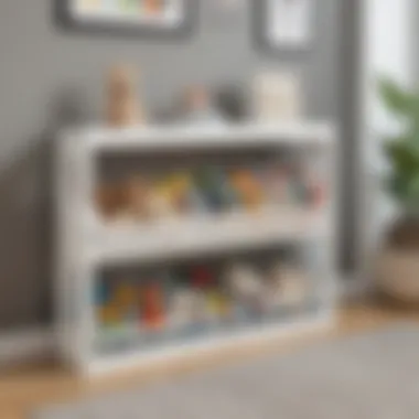 Space-Saving Toy Storage Rack Space-saving toy storage rack for compact living areas