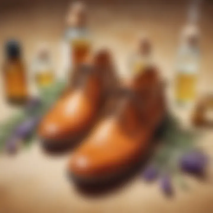 Essential oil blend for shoe deodorizing