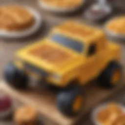 Unique Monster Truck Waffle Design