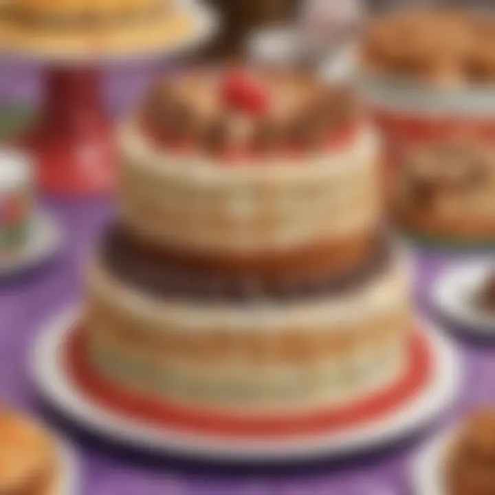 Delicious birthday cake at Chuck E. Cheese