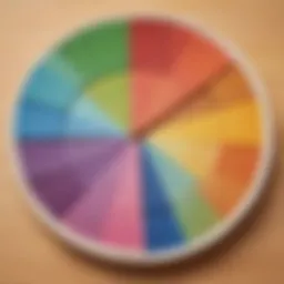 Visual representation of fractions with pie charts