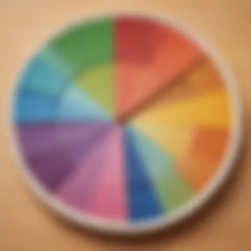 Visual representation of fractions with pie charts