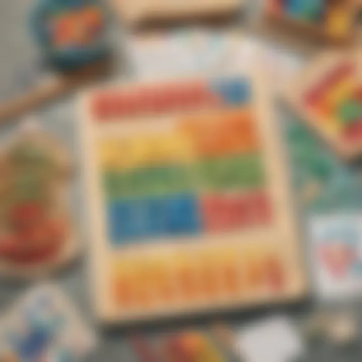 Visual representation of counting objects