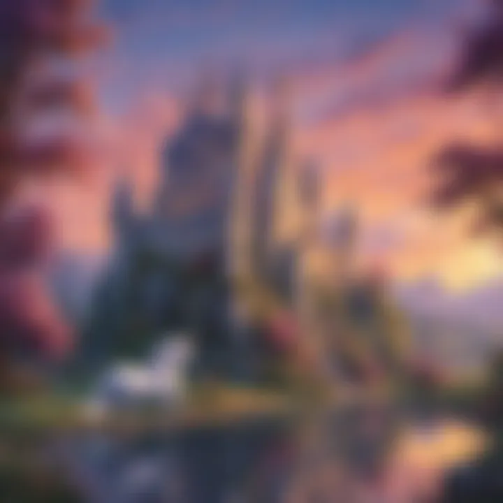 Unicorn Castle in Twilight