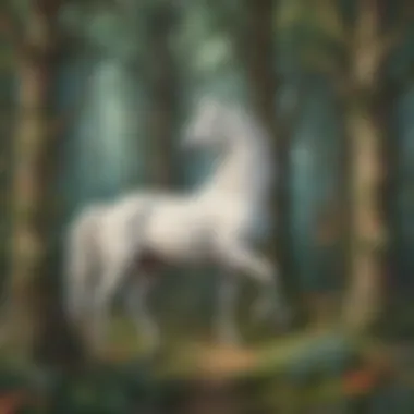 Whimsical Unicorn Forest