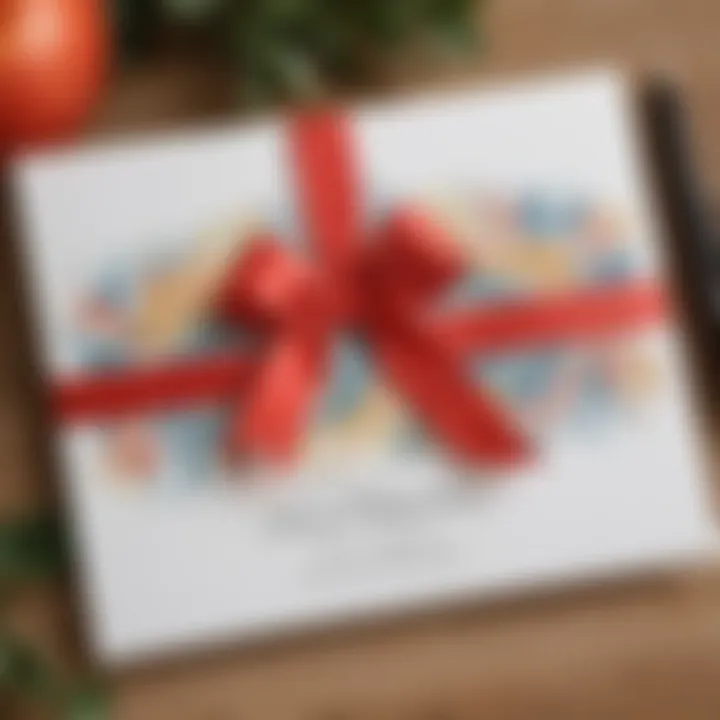 Personalized Calligraphy Gift Card