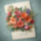 Exquisite Floral Gift Card Design