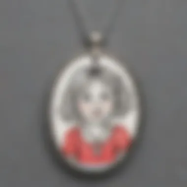 Child's Drawing Turned Into Necklace