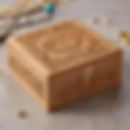 Elegant jewelry box with personalized engraving