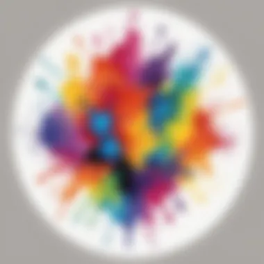 Colorful Ink Blot Art for Children Colorful Ink Blot Art for Children
