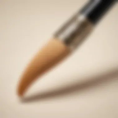 Elegantly Curved Calligraphy Brush