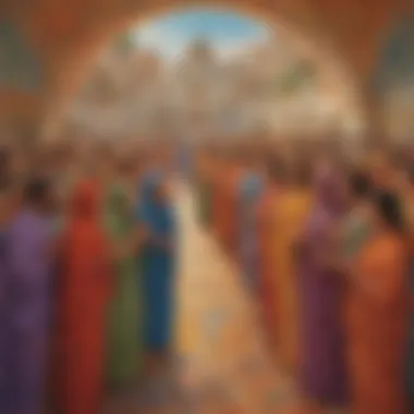 The Mosaic of Cultural Fusion Artistic Depiction of Cultural Exchange and Integration