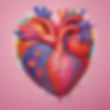 Creative Heart Crafts for Kids Colorful heart-shaped crafts created by children