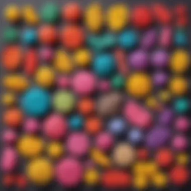 Diverse Creations with Homemade Playdoh Homemade Playdoh in various colors and textures