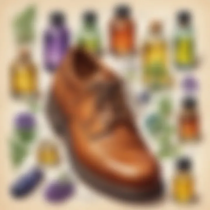 Variety of essential oils for shoe freshness