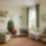 Vibrant Very Hungry Caterpillar themed nursery