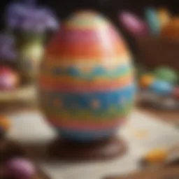 Vibrant Easter Egg Painting
