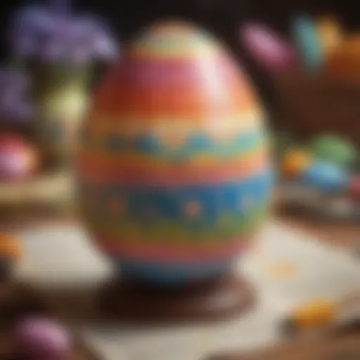 Vibrant Easter Egg Painting