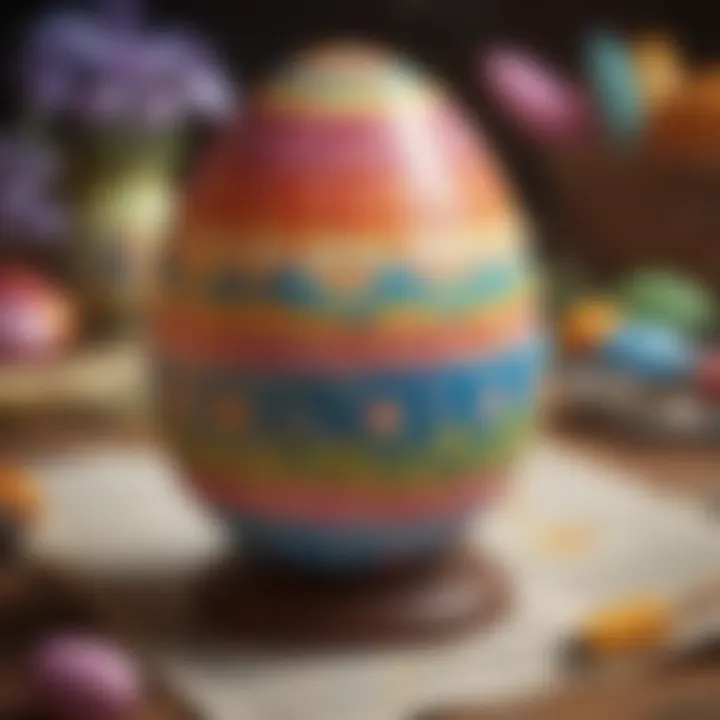 Vibrant Easter Egg Painting