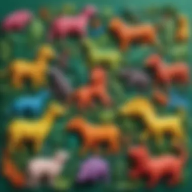 Vibrant Jungle Animals Play Dough Creations