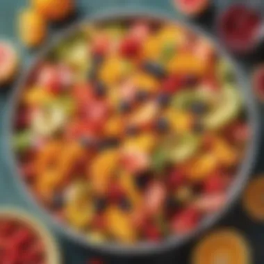 Vibrant Summer Fruit Salad with Tangy Citrus Dressing Vibrant summer fruit salad with tangy citrus dressing